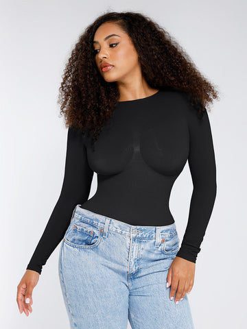 Seamless Waist Cinching and Bust Support Bodysuit