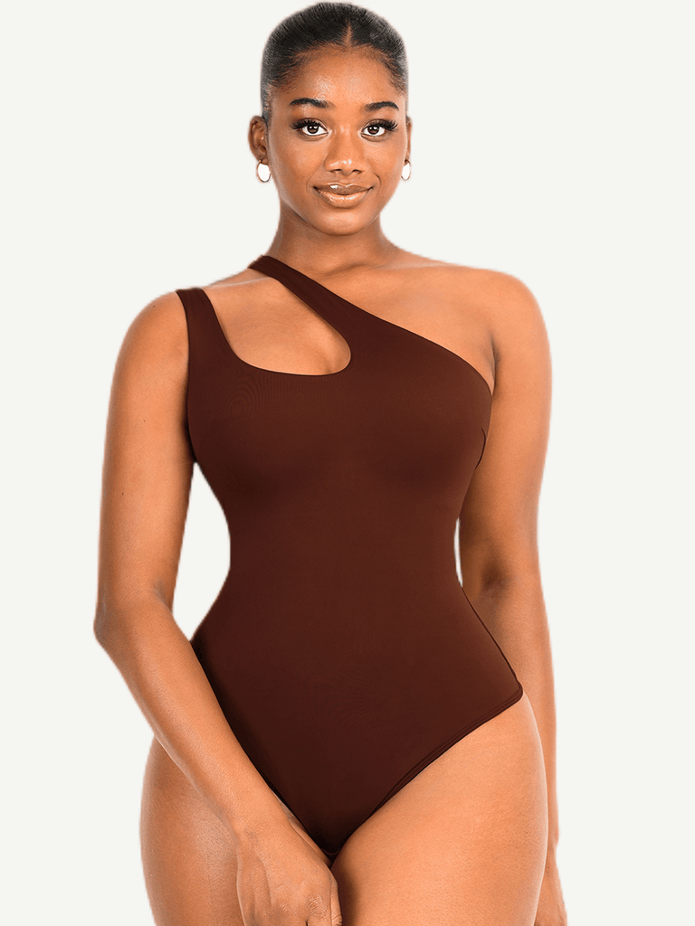 [USA Warehouse] -shoulder Cut Out Shapewear Bodysuit