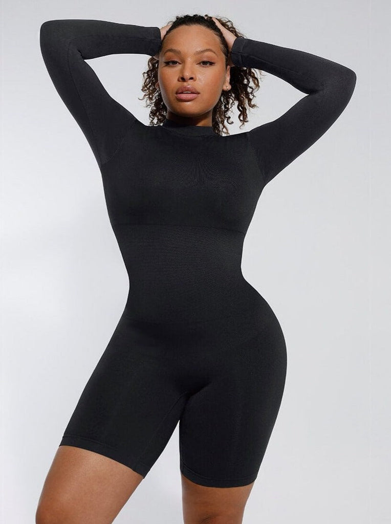 mless Turtleneck Jumpsuit with Removable Cups