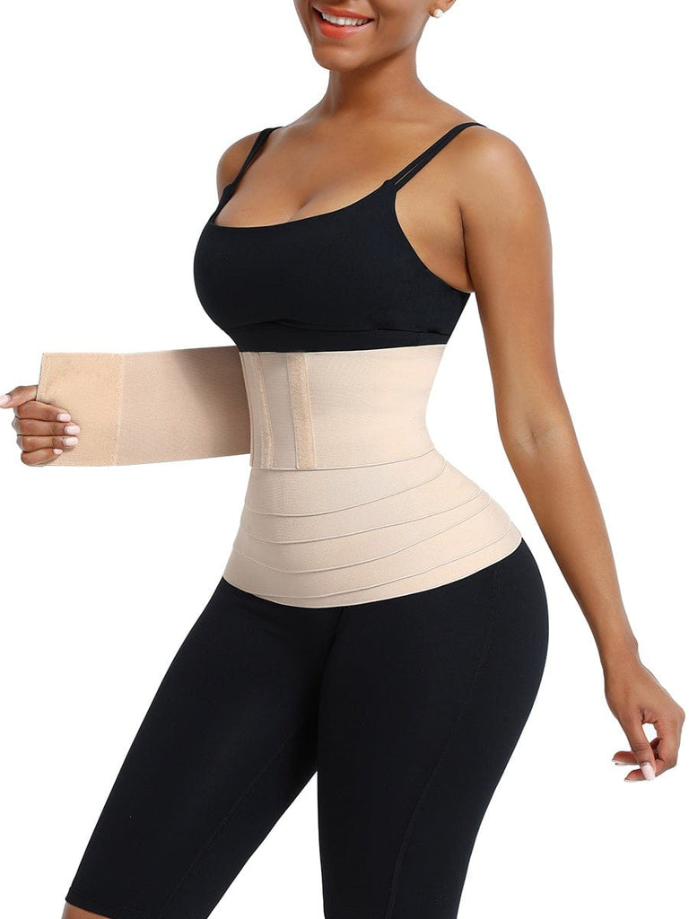 [Free Shipping]Wholesale Black Latex Tummy Wrap Compression Band Higher Power