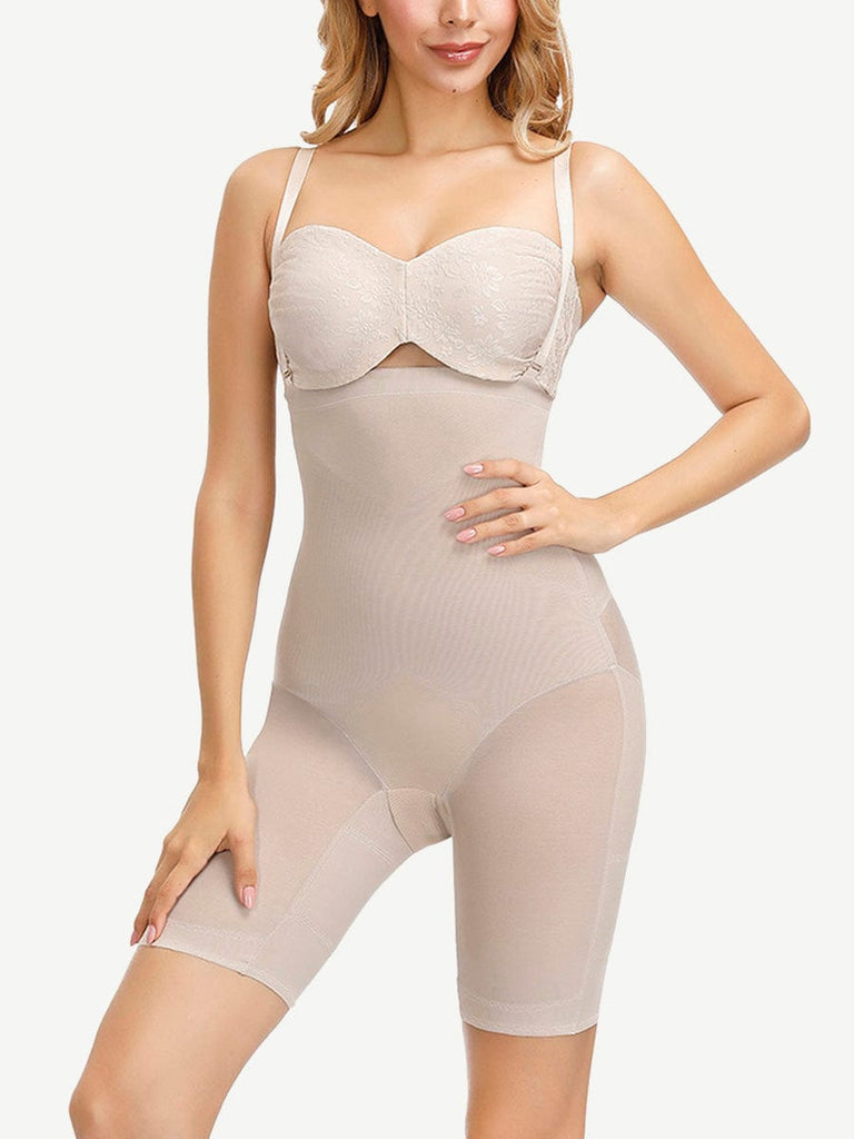 Wholesale Butt Lifting Mesh Patchwork Body Shaper Plus Size