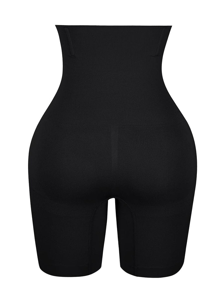 Wholesale Black Seamless High Waist Mid-Thigh Shaper Shorts Instantly Slims