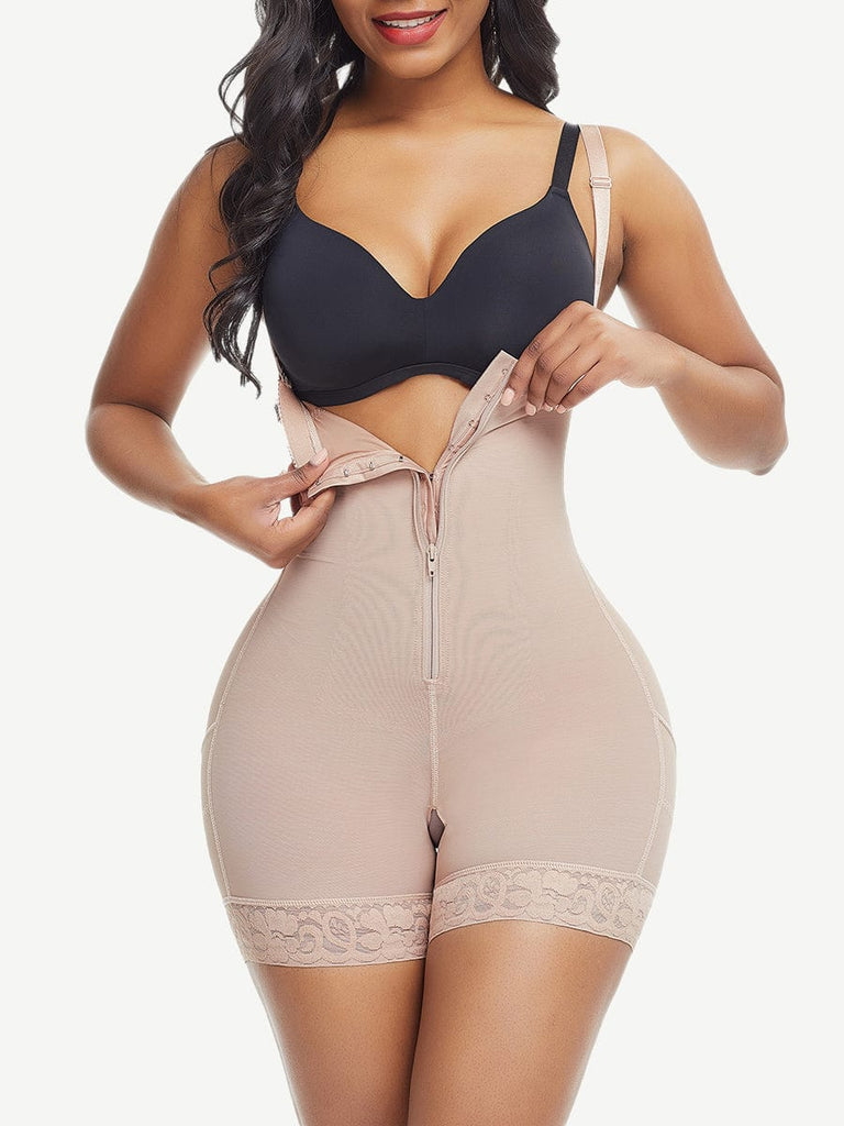 Wholesale Big Size Full Body Shaper Post-surgical Buttock Lifter Detachable Straps