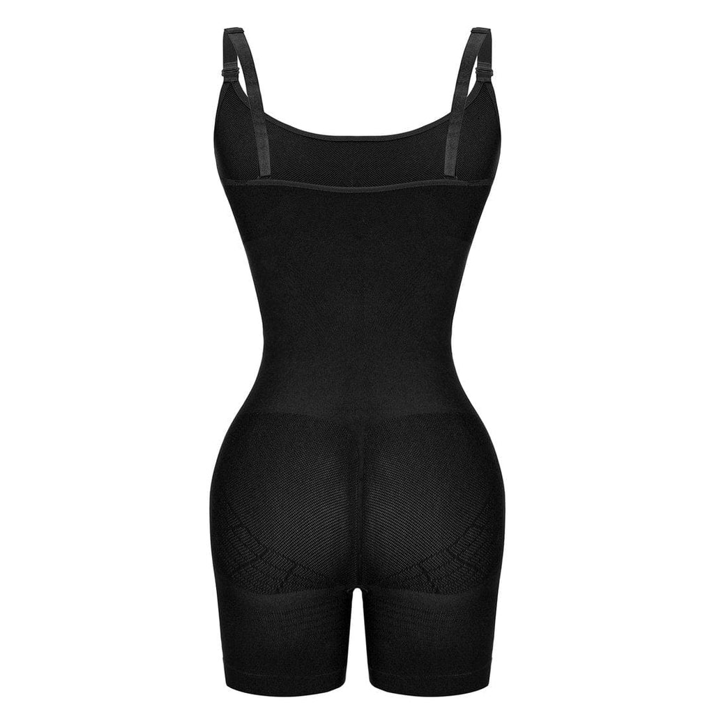 Wholesale Black Open Gusset Seamless Bodysuit Shapewear Superfit Everyday