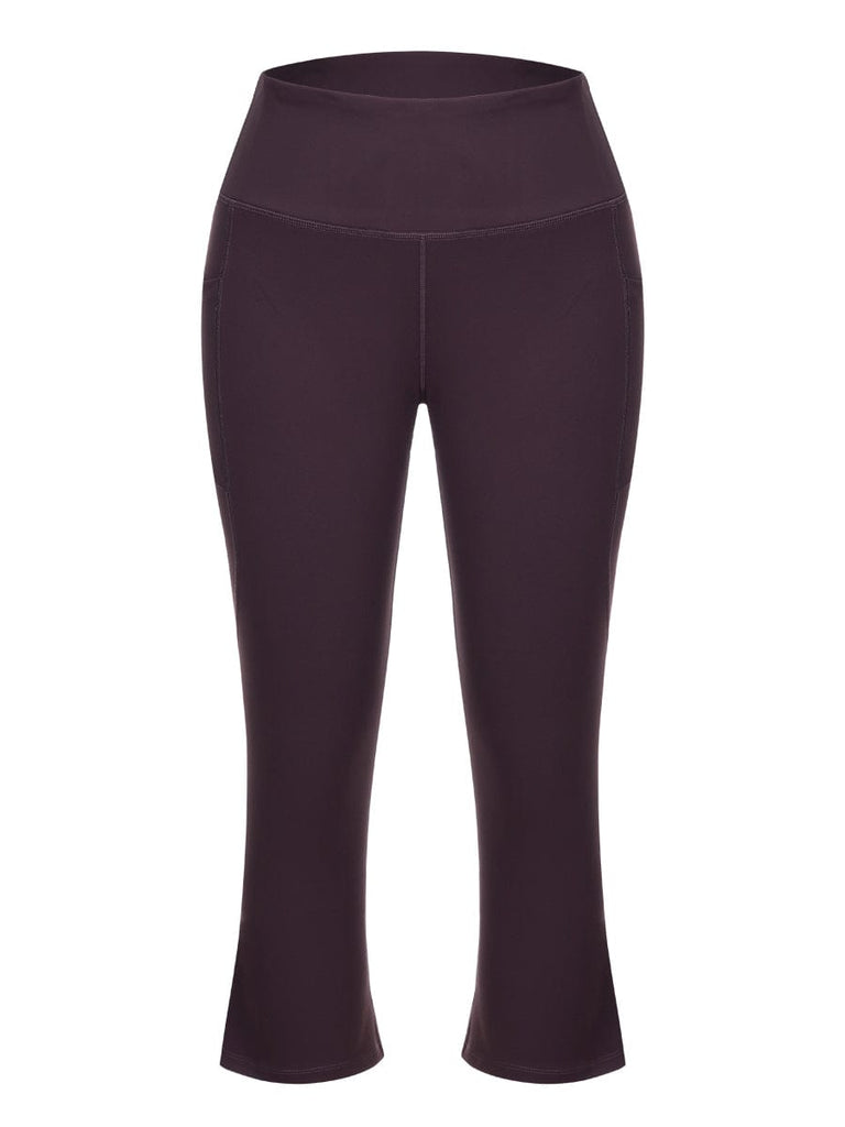 Exquisite Black High Rise Keen-Length Yoga Pants Women's Essentials