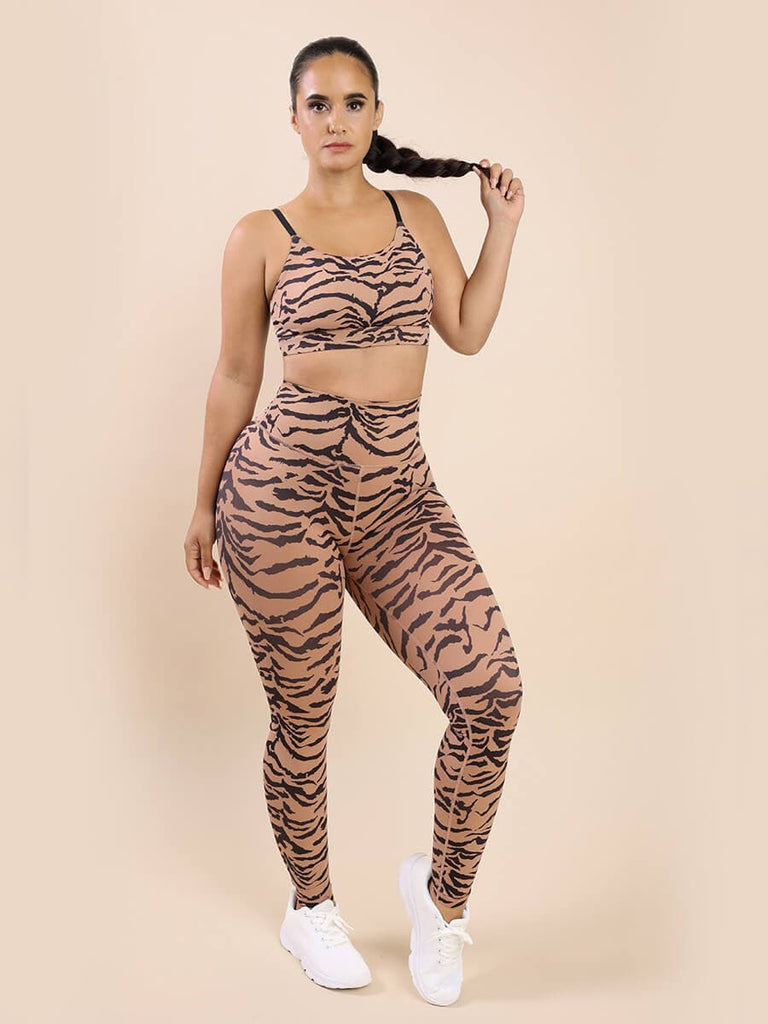 Wholesale Ultra-soft Sports Tiger Print Trousers