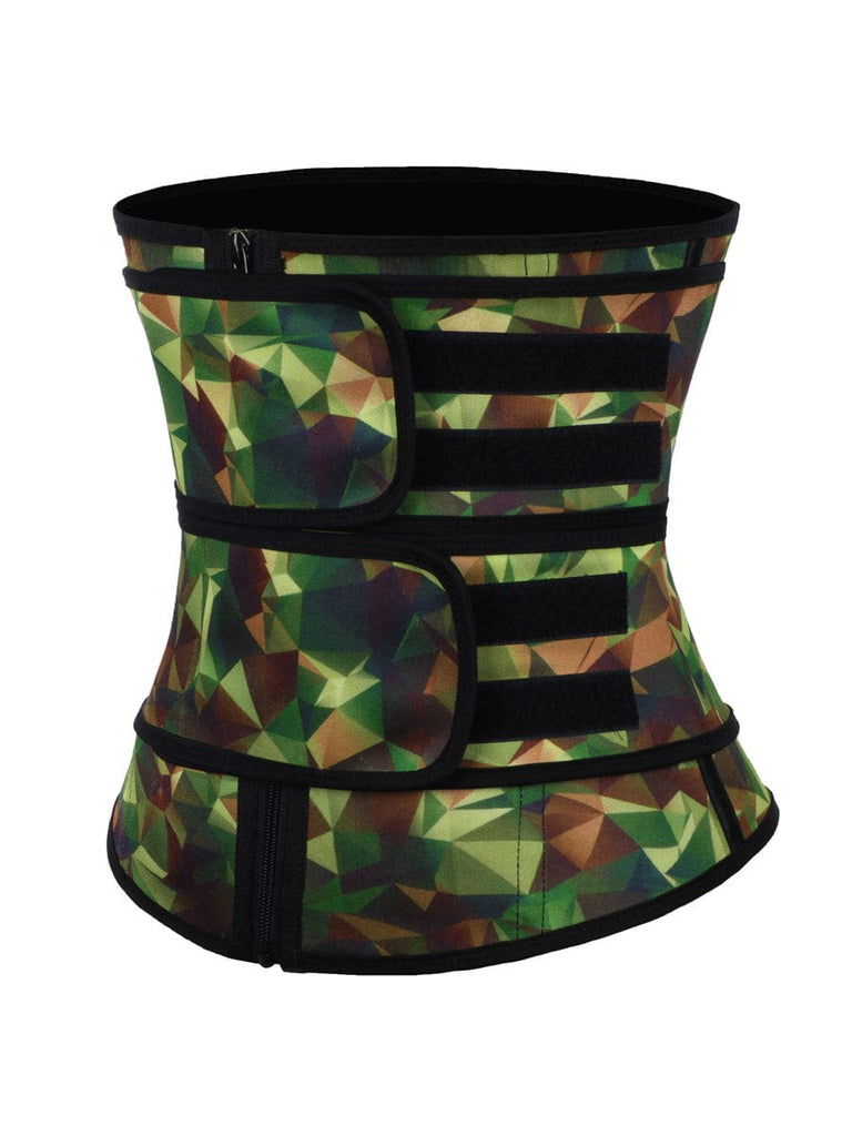 Wholesale Camo Latex Double Belts Waist Trainer Slimming Tummy