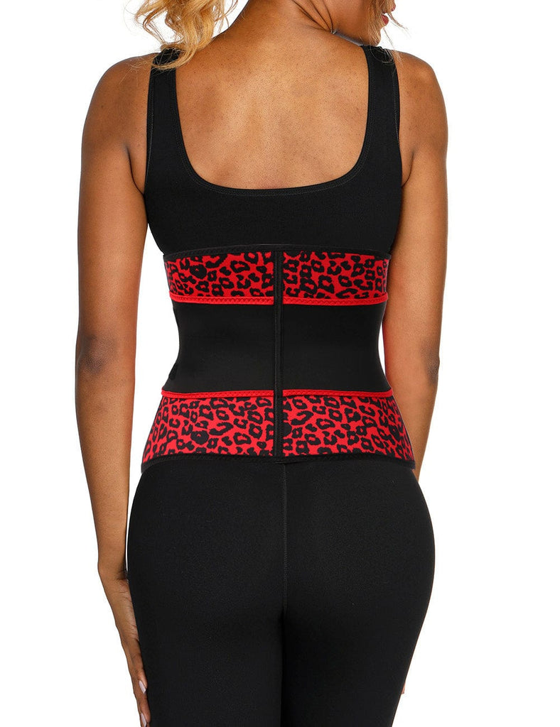 Wholesale Ventilate Neoprene Leopard Belt Big Size Waist Trainer Medium Compression